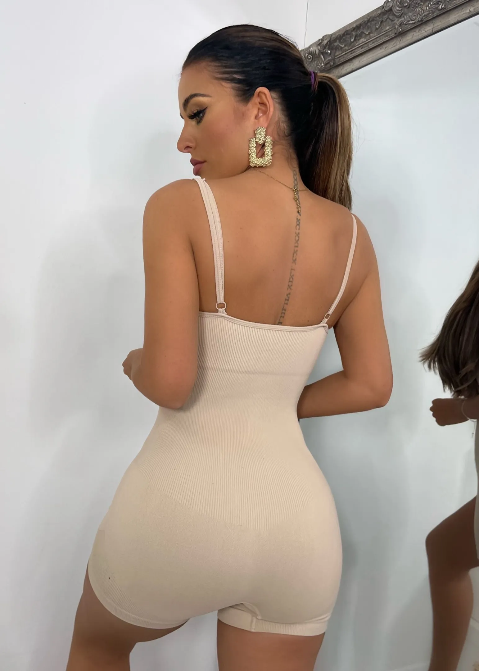 alessia_shaping_romper__beige_1.webp New Alessia Shaping Romper - Beige Women Rompers & Jumpsuits