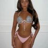 Sale Bahama Jewelled Bikini - Pink Women Swimwear
