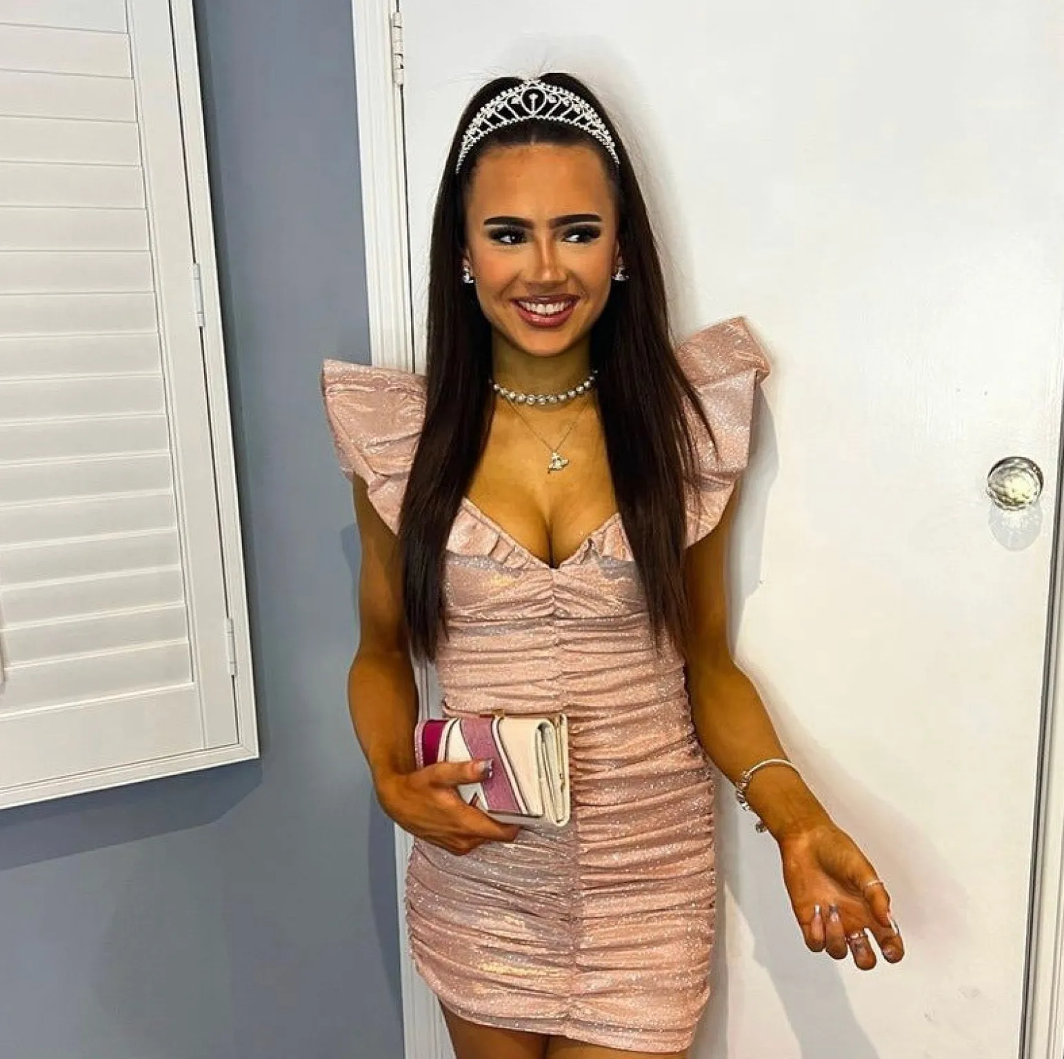 bling_it_on_extreme_puff_sleeve_glitter_dress__rose_gold_14.webp Store Bling It On Extreme Puff Sleeve Glitter Dress - Rose Gold Women Dresses