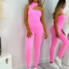 Shop Comfort Is Key Cut Out Jumpsuit - Pink Women Rompers & Jumpsuits
