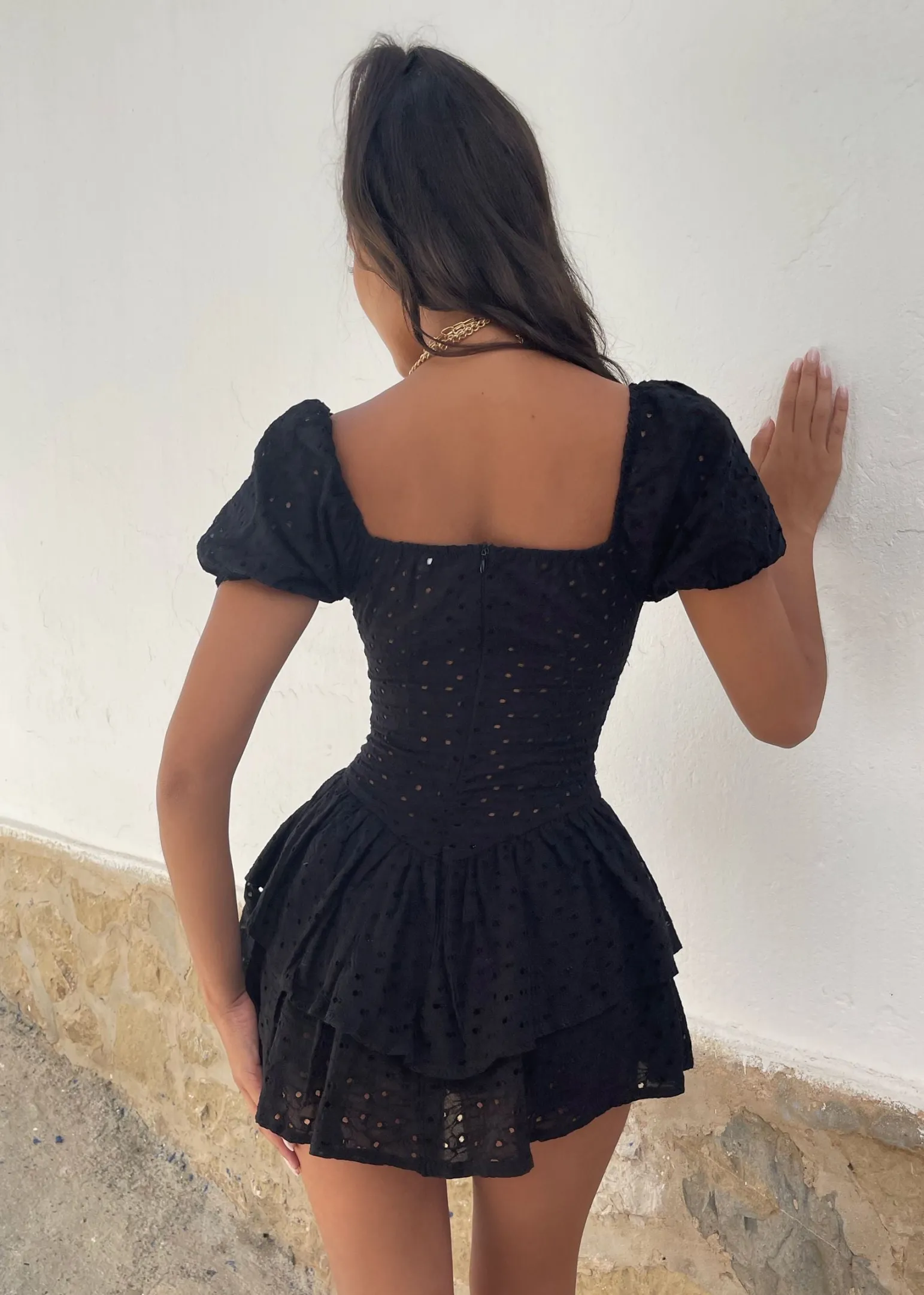 didi_broderie_mini_dress__black_3.webp New Didi Broderie Mini Dress - Black Women Dresses