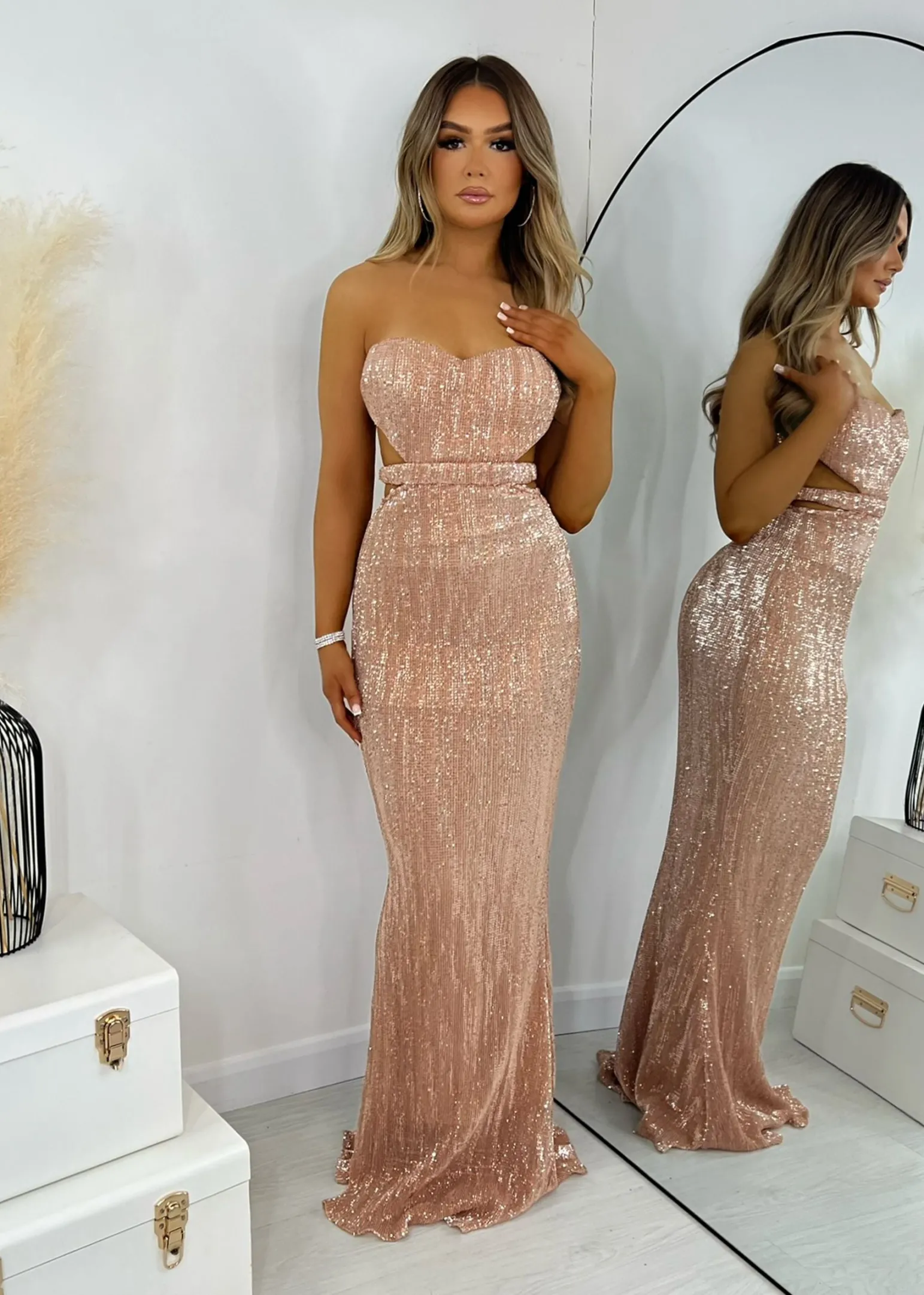 elevated_looks_sequin_gown__rose_gold_6-1.webp New Elevated Looks Sequin Gown - Rose Gold Women Occasion Wear