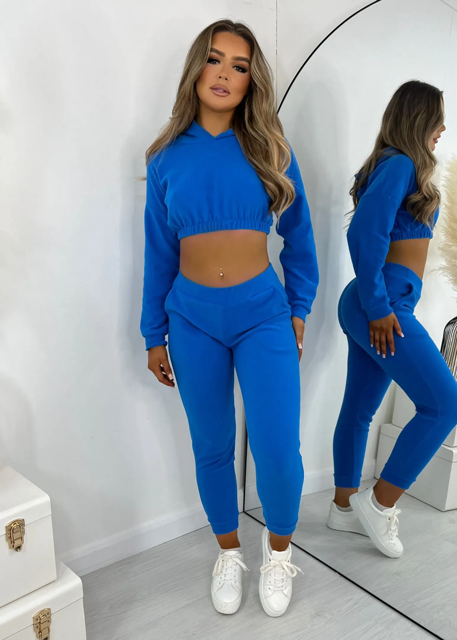 fleece_tracksuit_two_piece__blue_0.webp Store Fleece Tracksuit Two Piece - Blue Women Co-Ords