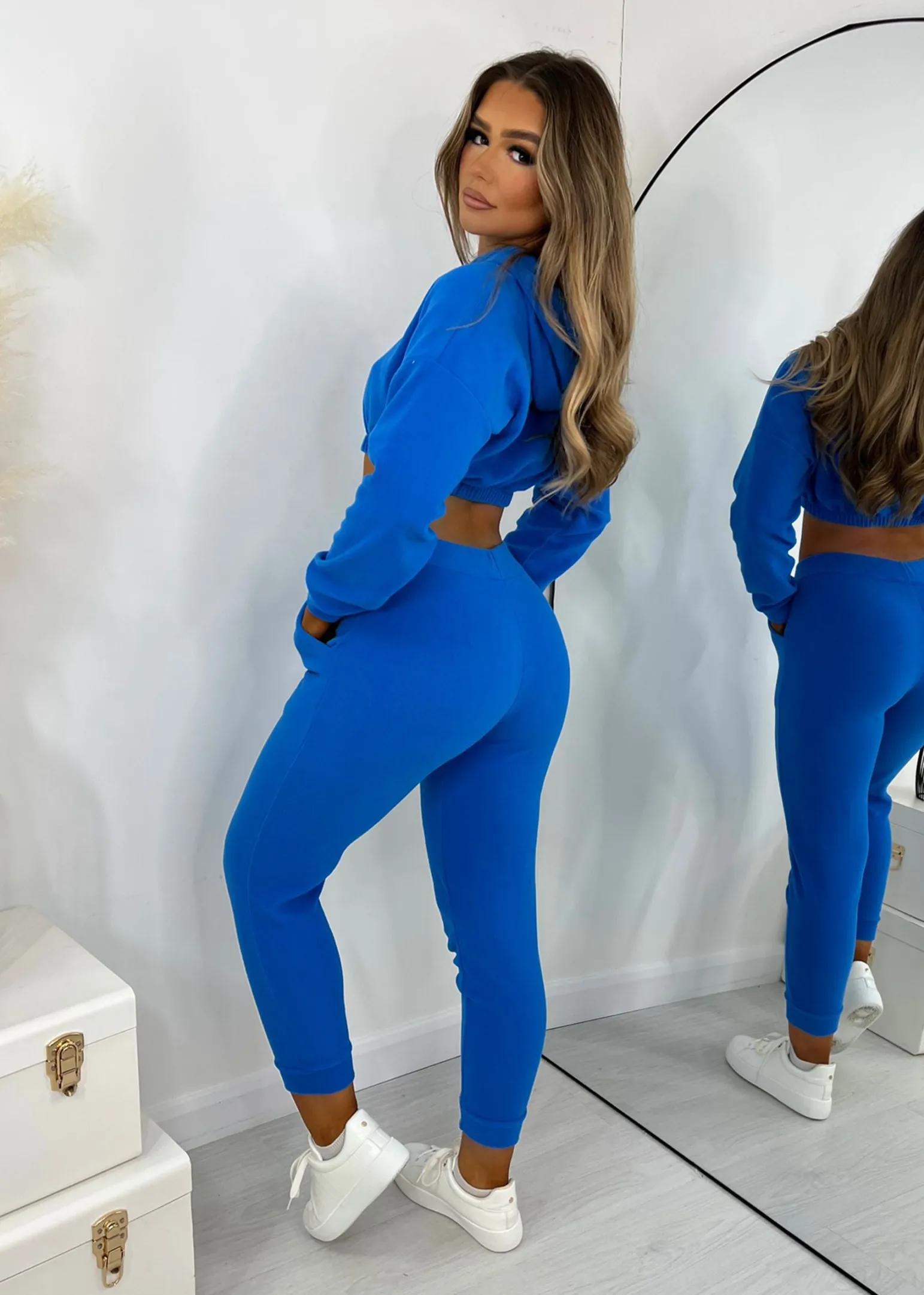 fleece_tracksuit_two_piece__blue_1.webp Store Fleece Tracksuit Two Piece - Blue Women Co-Ords