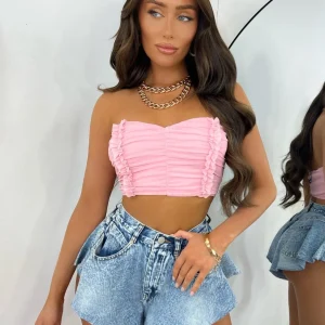 Flash Sale Frill Got It Denim Shorts Women Bottoms