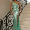 Best Sale Hatti Sequin Gown - Green Women Occasion Wear