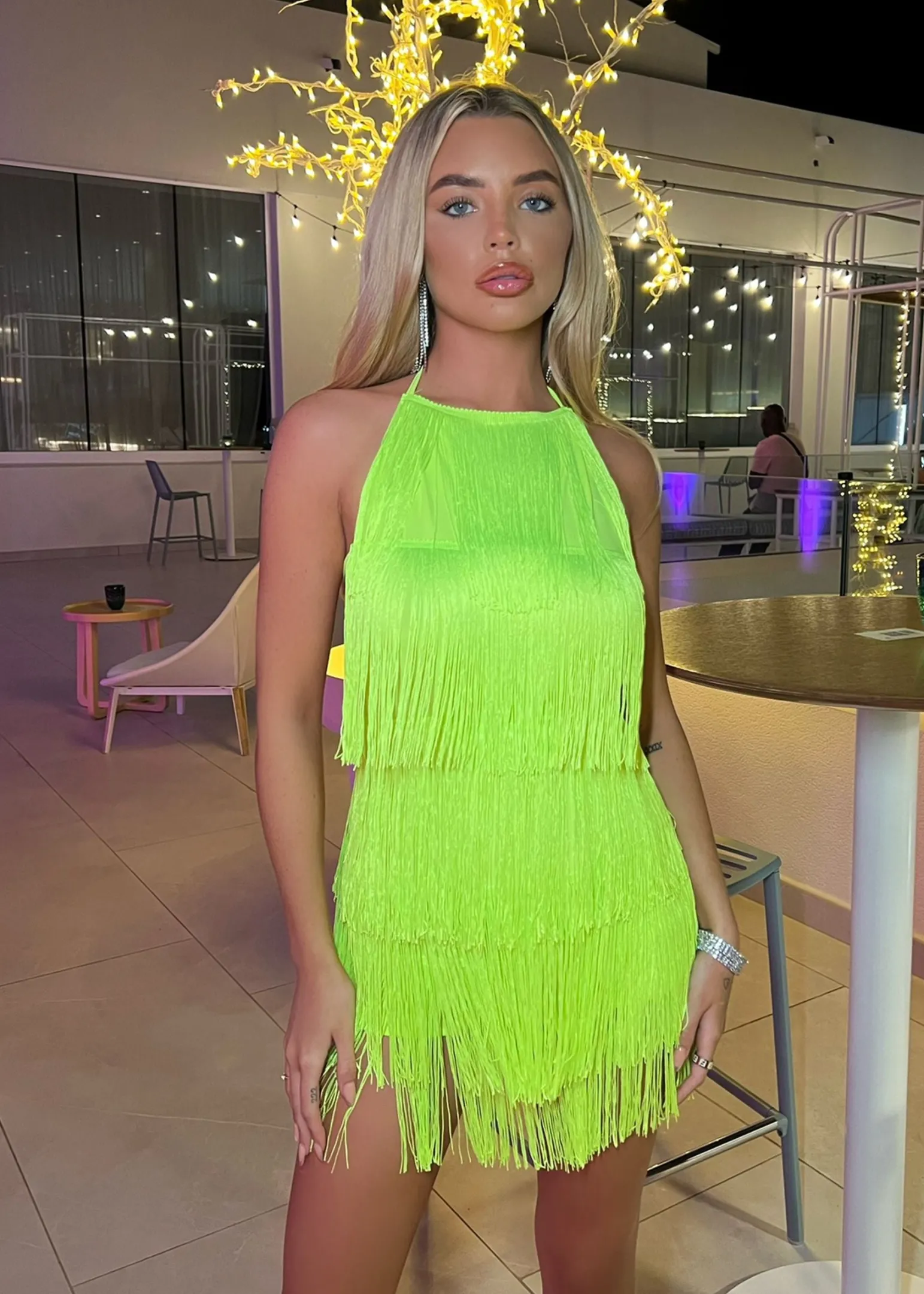 havana_nights_tassel_playsuit__neon_green_0.webp Cheap Havana Nights Tassel Playsuit - Neon Green Women Rompers & Jumpsuits