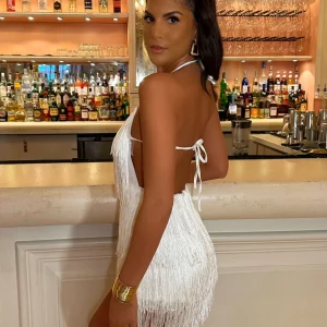 Hot Havana Nights Tassel Playsuit - White Women Rompers & Jumpsuits