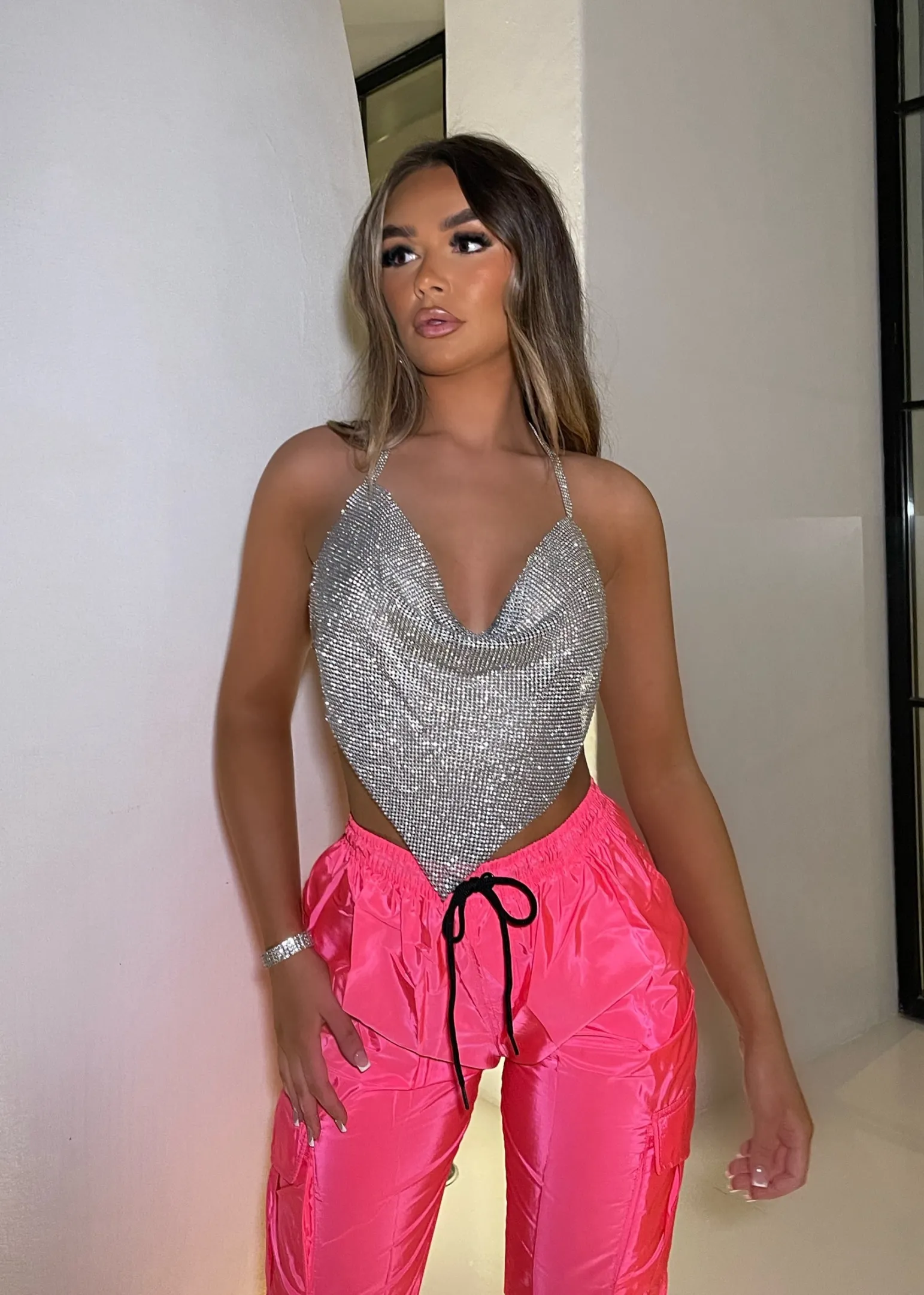 highlight_of_my_summer_cargo_trousers__pink_1.webp Discount Highlight Of My Summer Cargo Trousers - Pink Women Bottoms