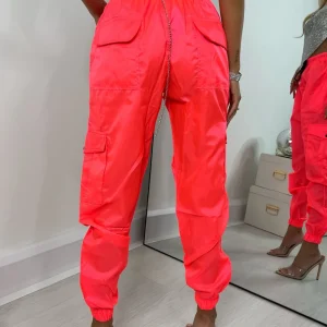 Discount Highlight Of My Summer Cargo Trousers - Pink Women Bottoms