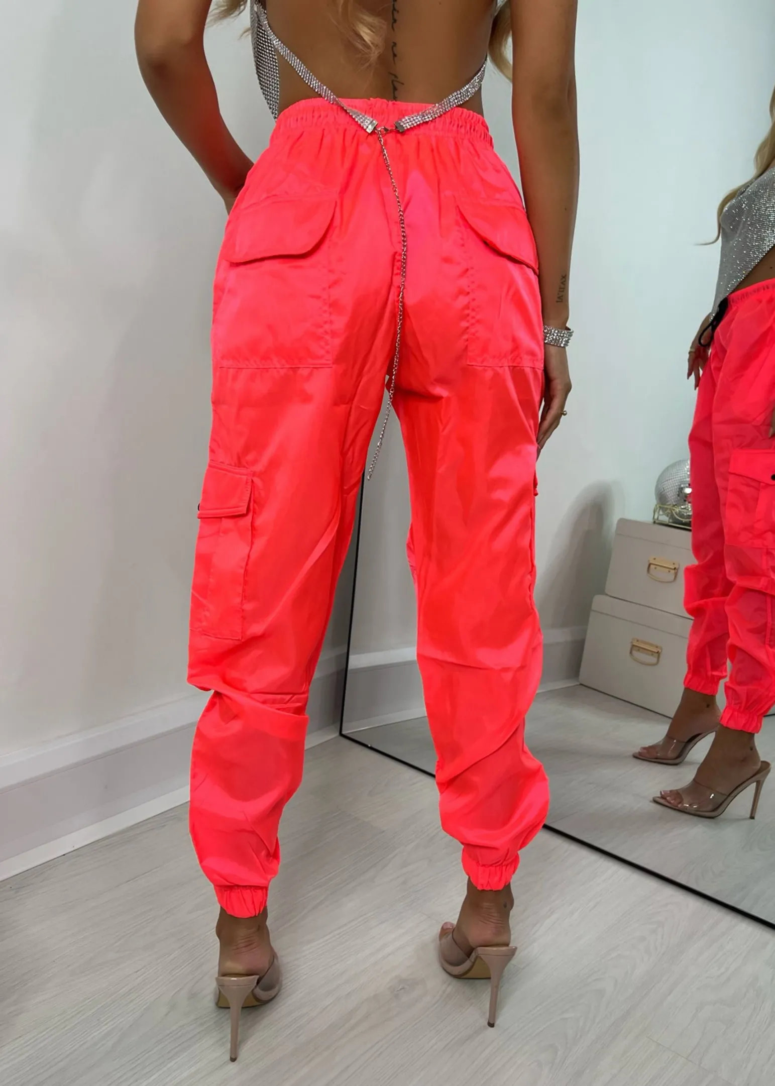 highlight_of_my_summer_cargo_trousers__pink_5.webp Discount Highlight Of My Summer Cargo Trousers - Pink Women Bottoms