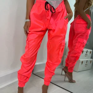 Discount Highlight Of My Summer Cargo Trousers - Pink Women Bottoms
