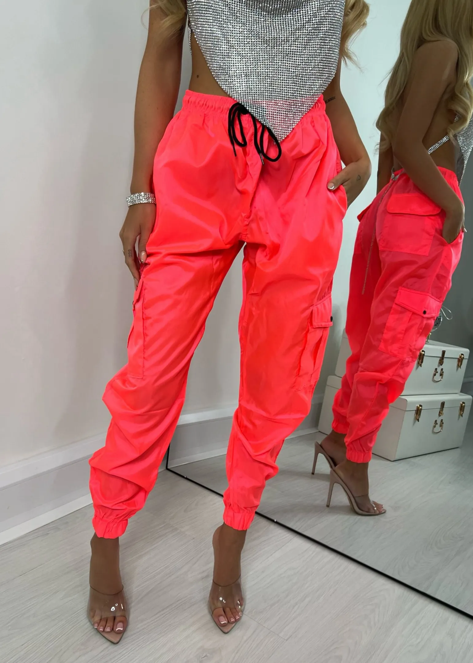 highlight_of_my_summer_cargo_trousers__pink_7.webp Discount Highlight Of My Summer Cargo Trousers - Pink Women Bottoms