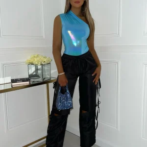 Fashion Iconic Bodysuit - Blue Women Tops / Bodysuits