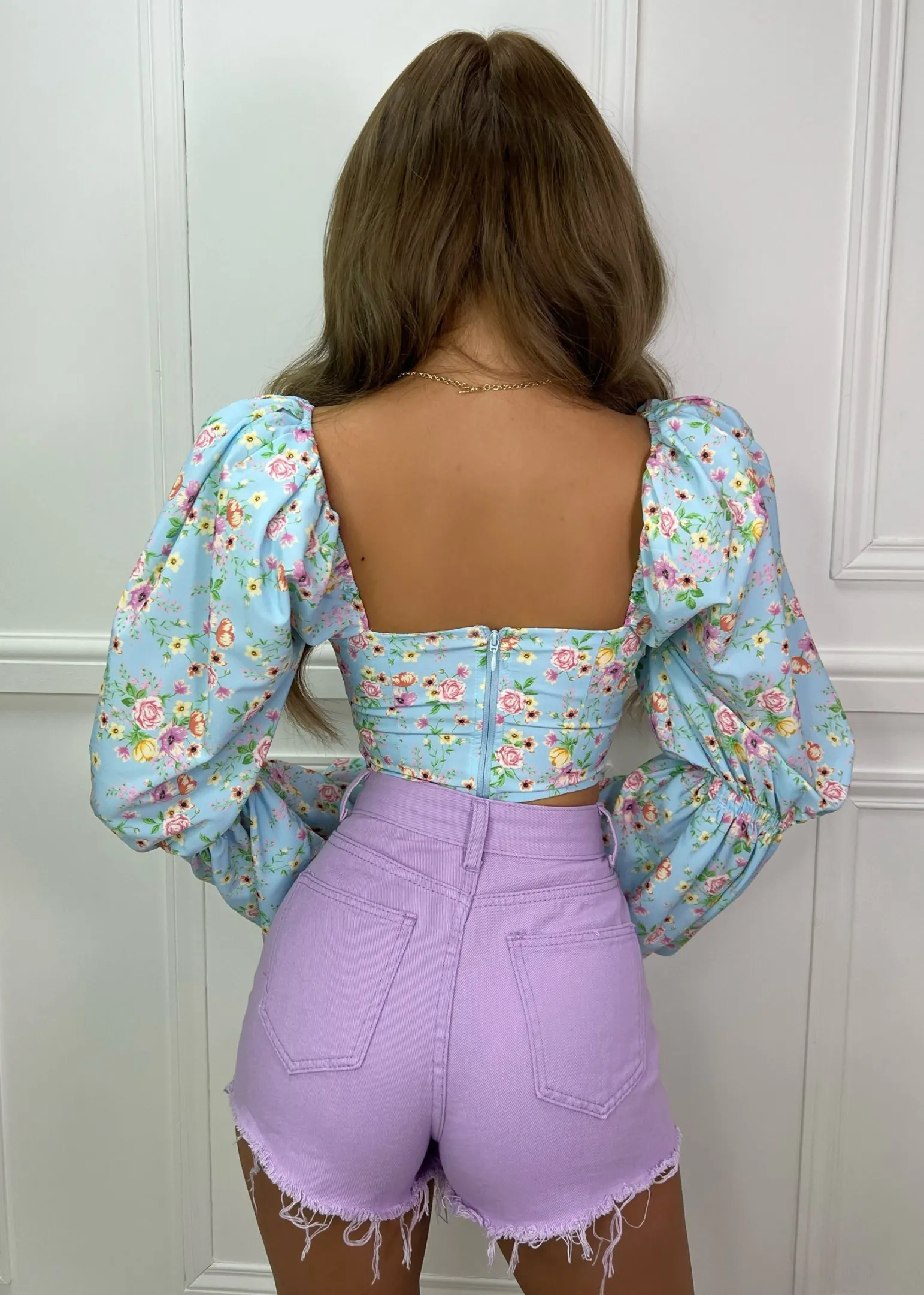jilly_ripped_denim_shorts__lilac_0.webp Outlet Jilly Ripped Denim Shorts - Lilac Women Bottoms