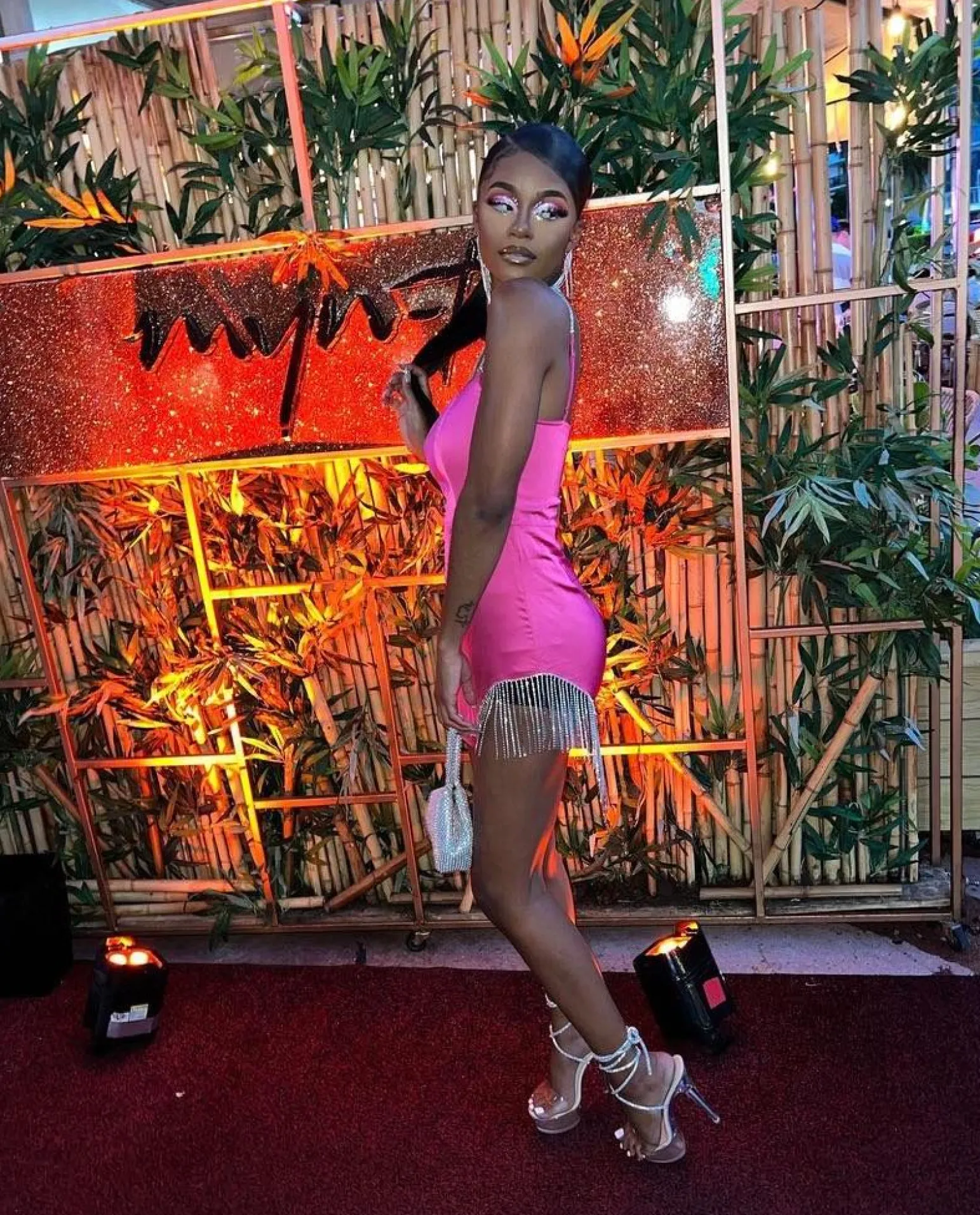 jordyn_diamante_fringe_asymmetric_mini_dress__fuchsia_4.webp Sale Jordyn Diamante Fringe Asymmetric Mini Dress - Fuchsia Women Dresses