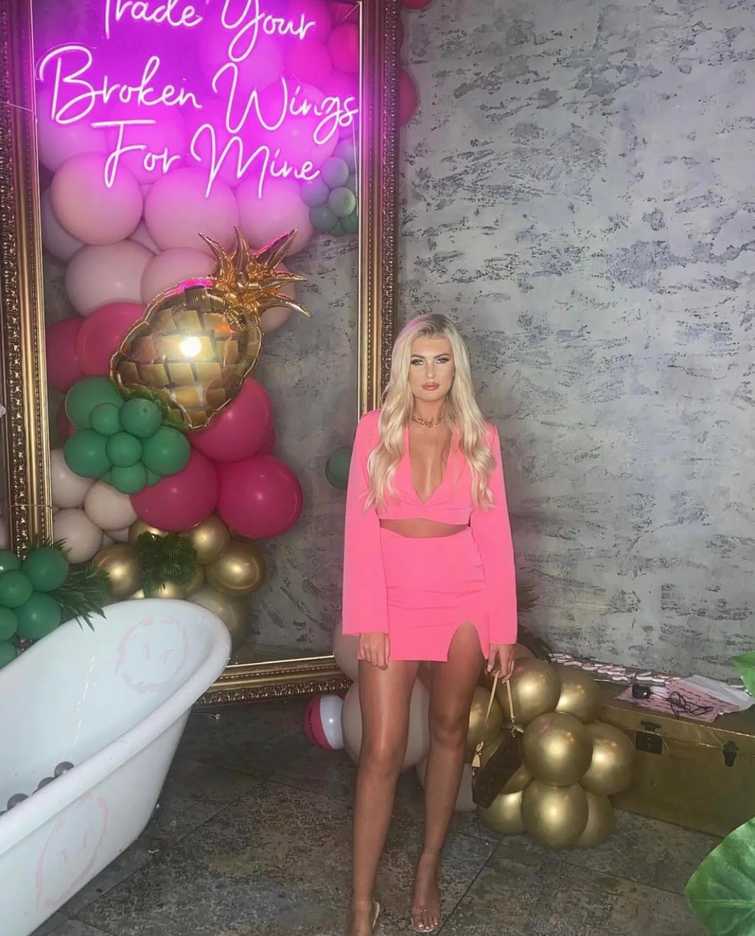 kara_two_piece__bubblegum_pink_8.webp Best Sale Kara Two Piece - Bubblegum Pink Women Co-Ords