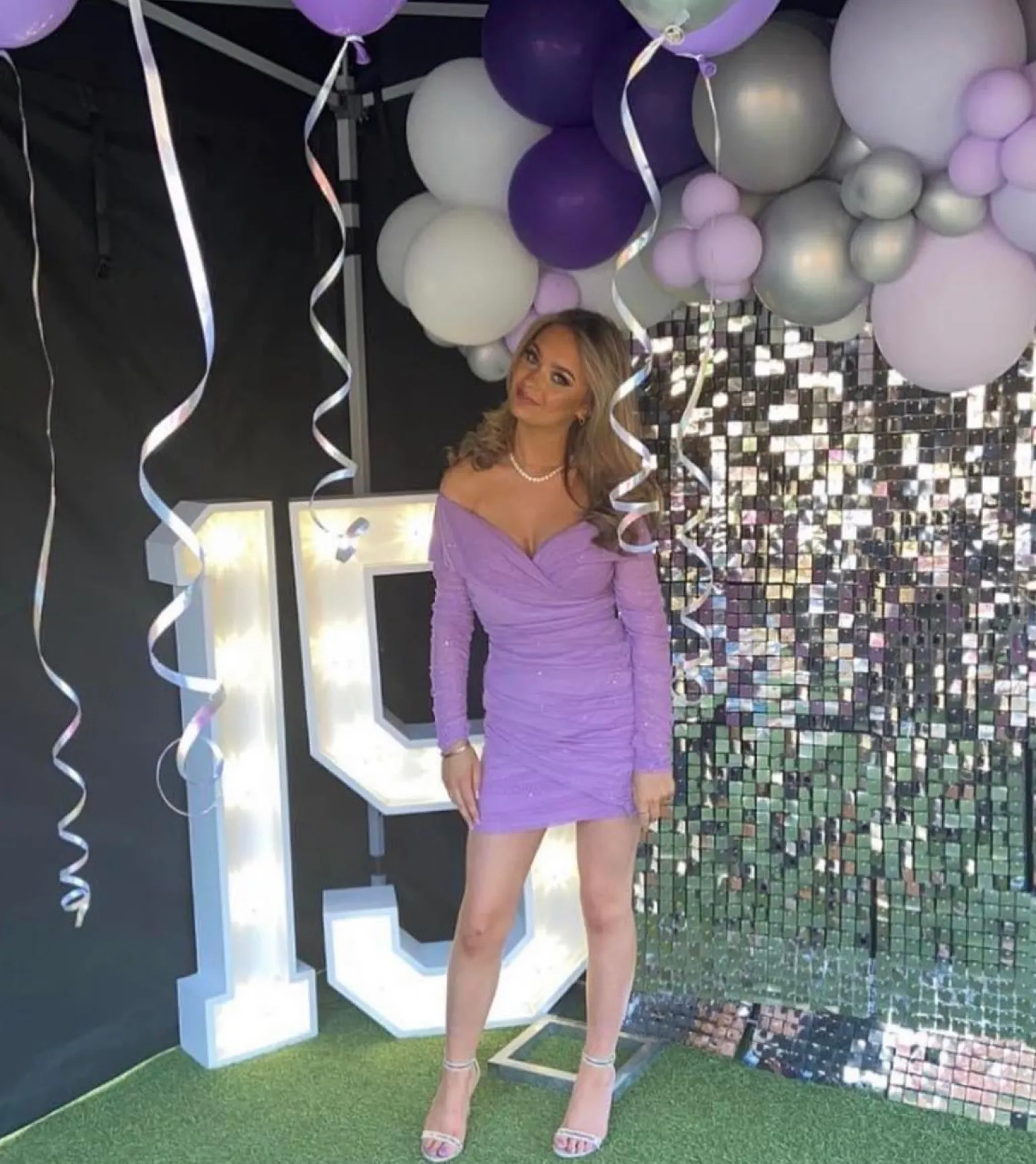 kylie_sparkle_mesh_mini_dress__lilac_10.webp Outlet Kylie Sparkle Mesh Mini Dress - Lilac Women Dresses