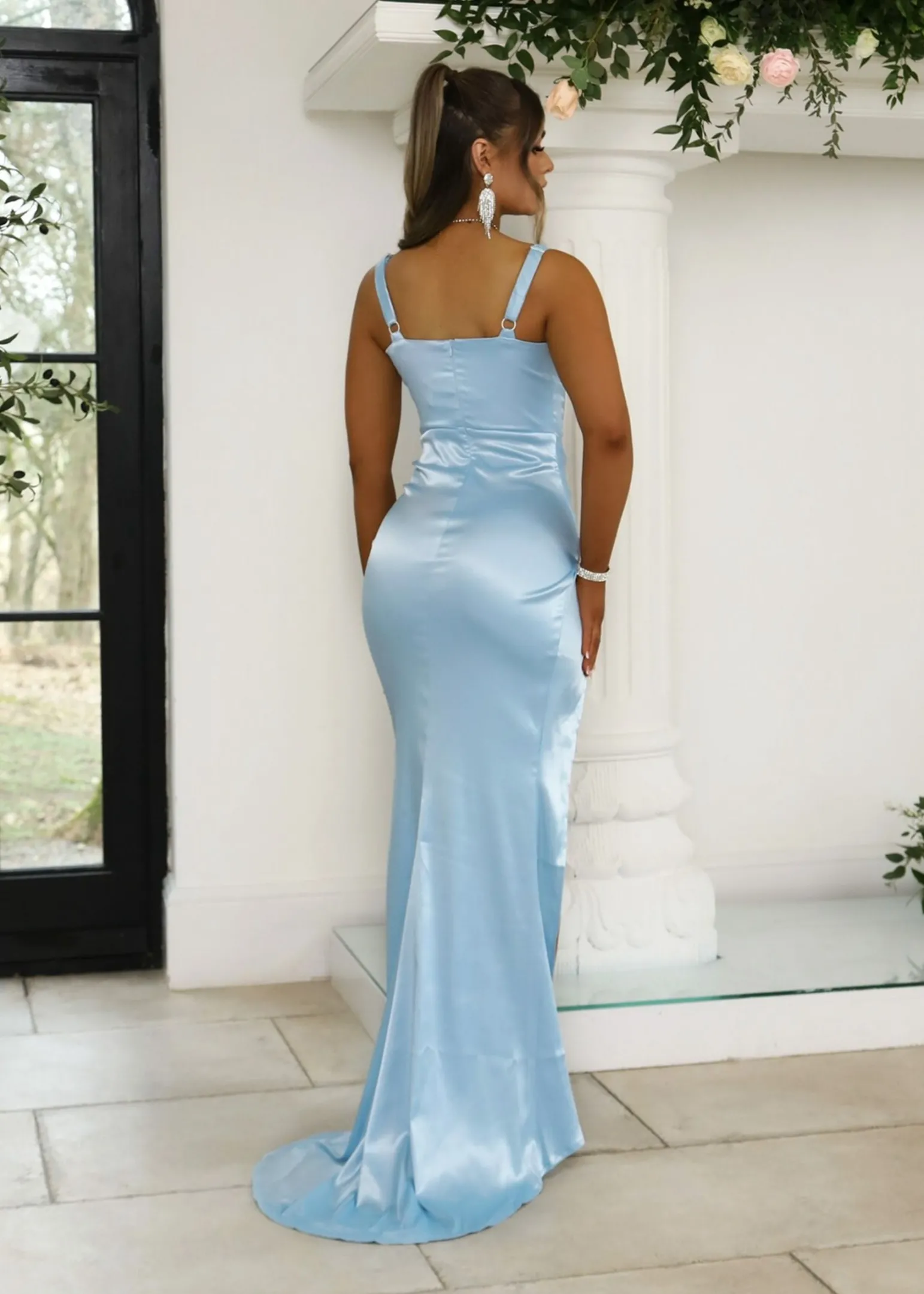 lennox_corset_satin_split_gown__light_blue_3-1.webp Best Sale Lennox Corset Satin Split Gown - Light Blue Women Occasion Wear