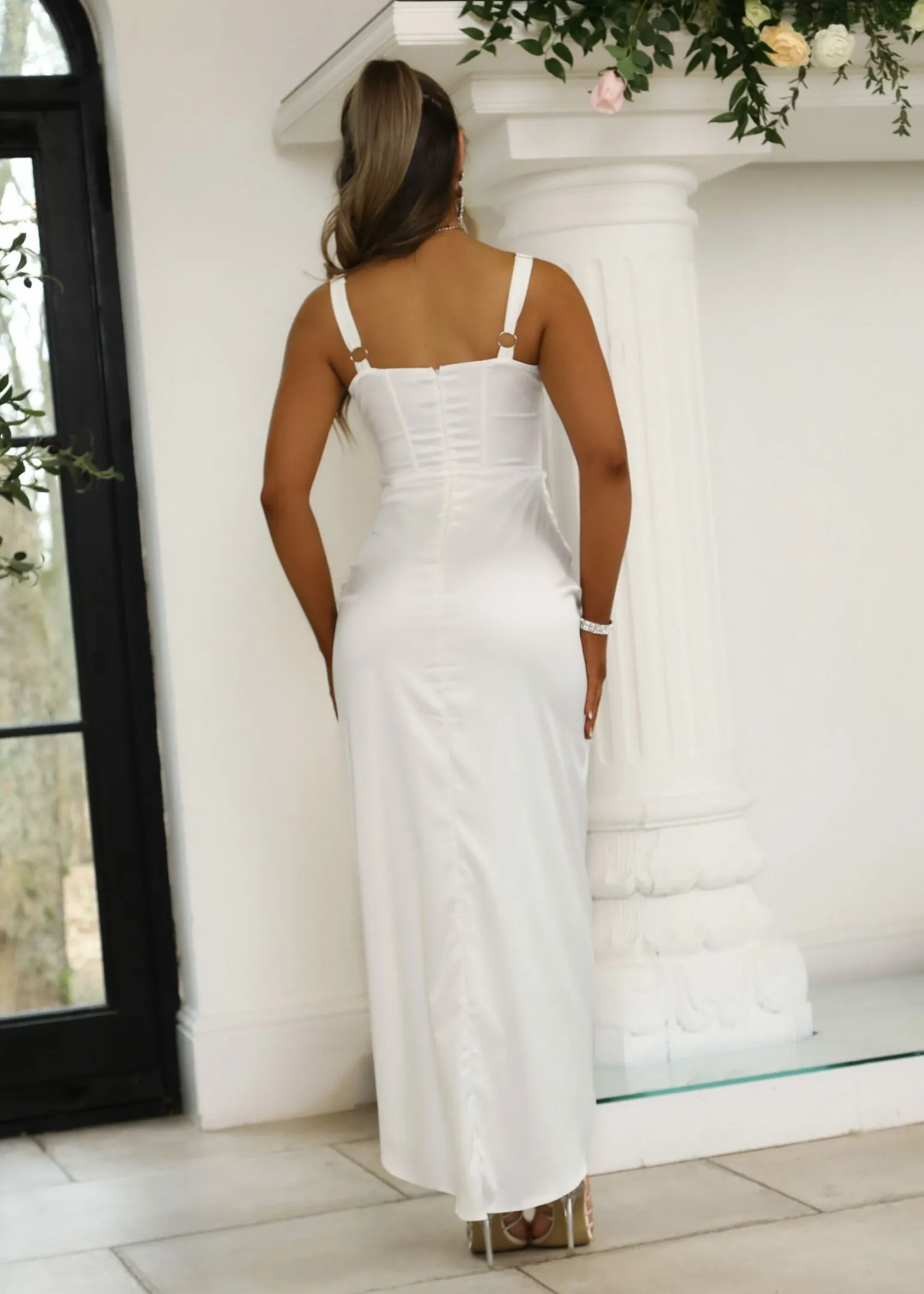 lisa_corset_satin_gown__white_3-1.webp Flash Sale Lisa Corset Satin Gown - White Women Occasion Wear