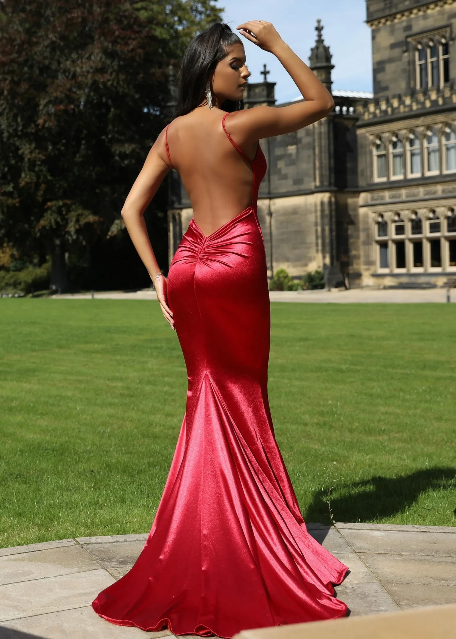 love_affair_satin_gown_with_ruched_back__red_0-1.webp Best Love Affair Satin Gown With Ruched Back - Red Women Dresses
