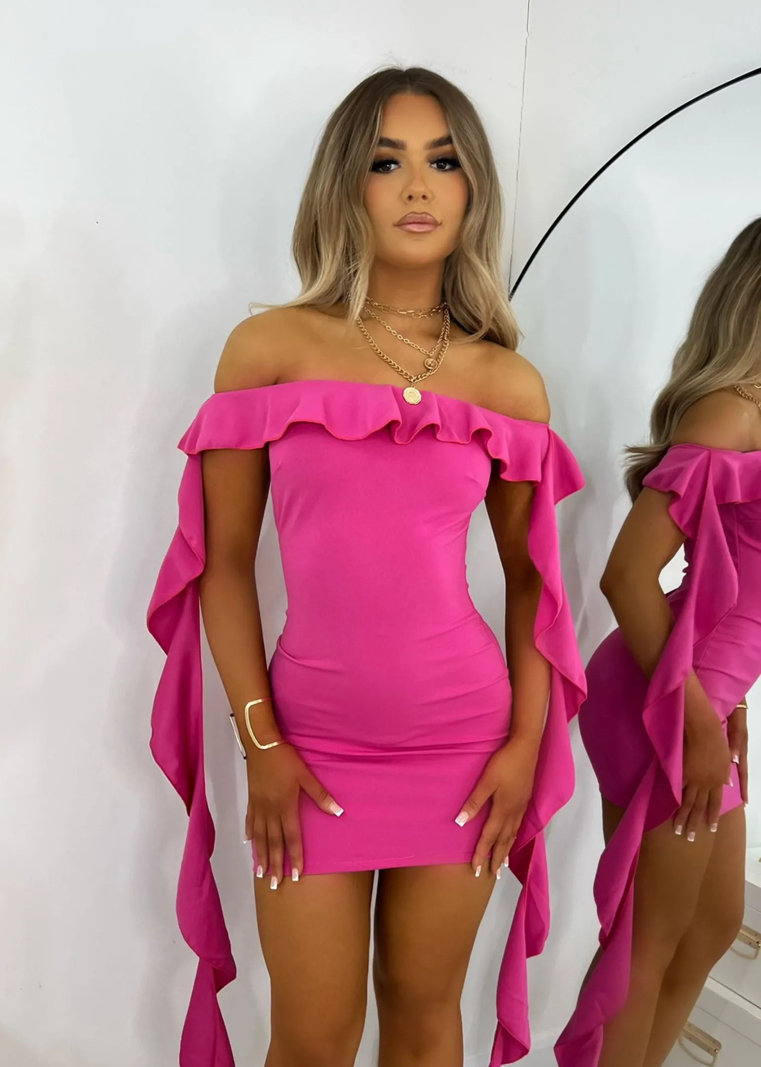 love_game_frill_mini_dress__pink_0.webp Cheap Love Game Frill Mini Dress - Pink Women Dresses
