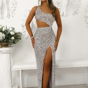Discount Luna Cut Out Sequin Gown - Multi Women Dresses