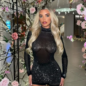 Cheap Main Character Energy Diamante Playsuit - Black Women Rompers & Jumpsuits