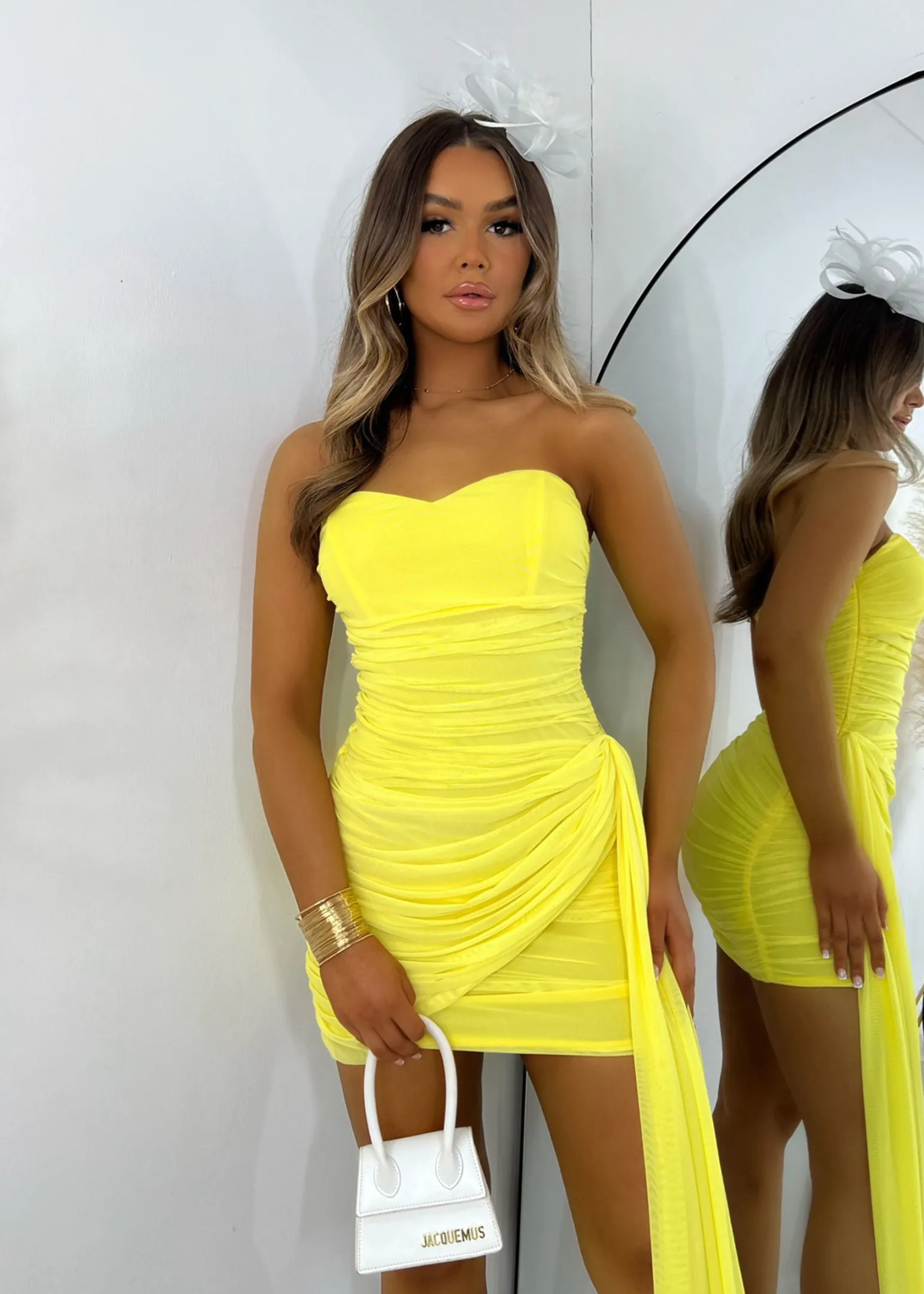 making_an_entrance_mesh_mini_dress__yellow_0.webp Cheap Making An Entrance Mesh Mini Dress - Yellow Women Dresses