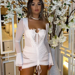 Cheap Meet Me At The Alter Mini Dress - White Women Dresses