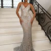 Cheap Notting Hill Glitter Gown - Silver Women Occasion Wear