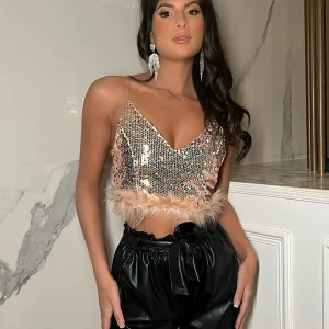 Clearance Off Stage Belted Pu Shorts - Black Women Bottoms