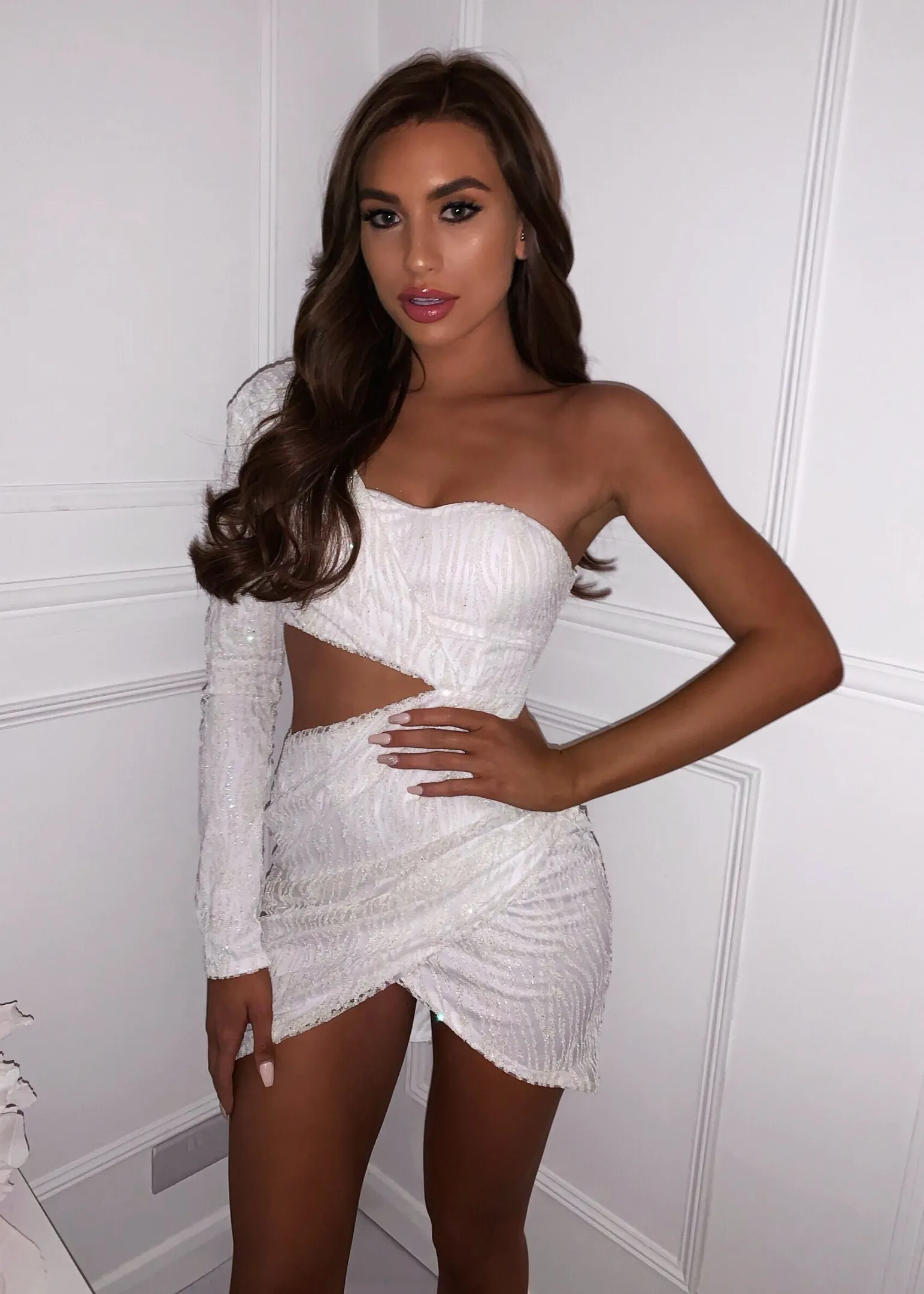 party_in_la_glitter_sequin_dress__iridescent_white_4.webp Flash Sale Party In La Glitter Sequin Dress - Iridescent White Women Dresses