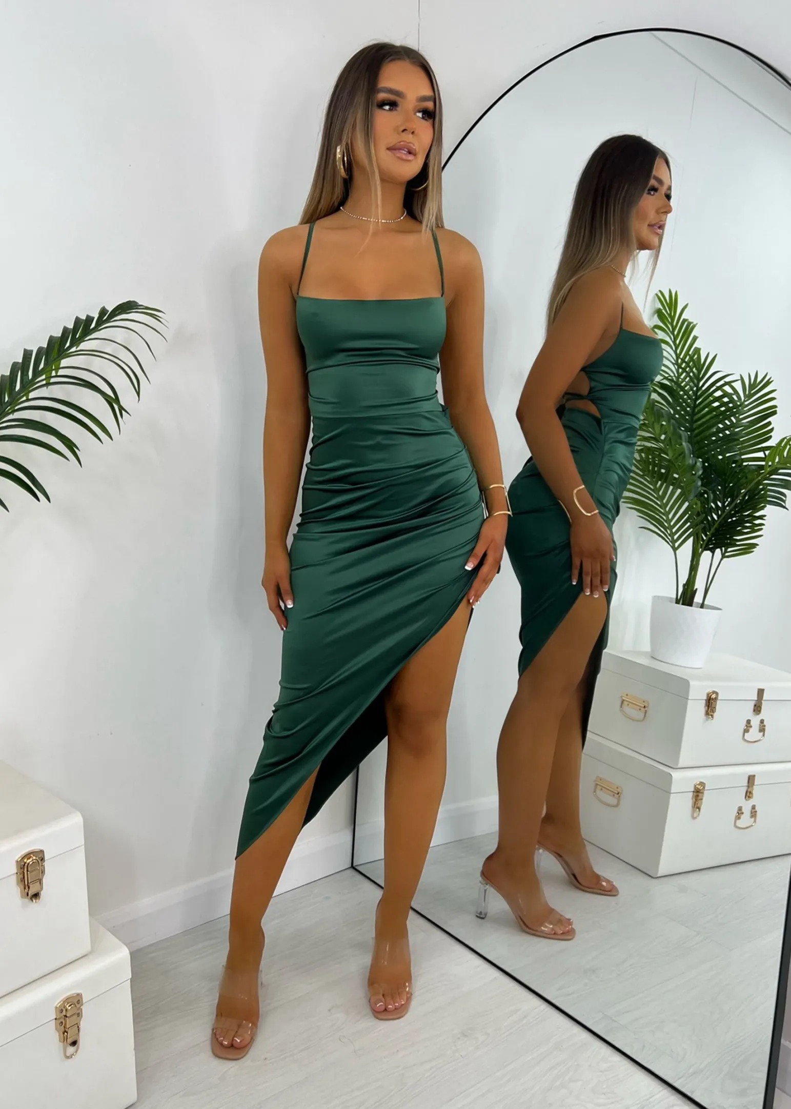 paulette_satin_midi_dress__green_3.webp Flash Sale Paulette Satin Midi Dress - Green Women Dresses