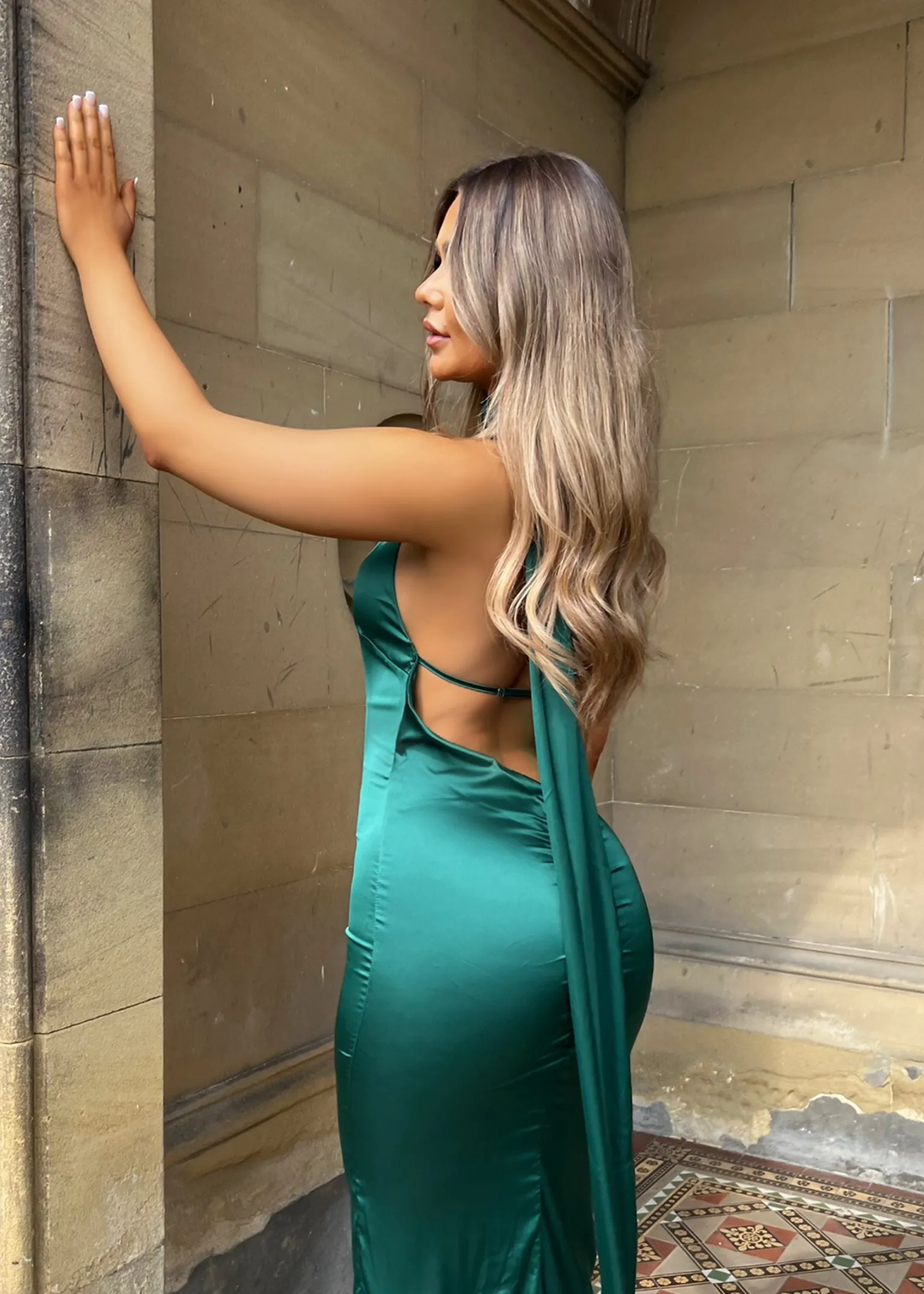 satin_seduction_gown__emerald_green_2.webp Flash Sale Satin Seduction Gown - Emerald Green Women Dresses