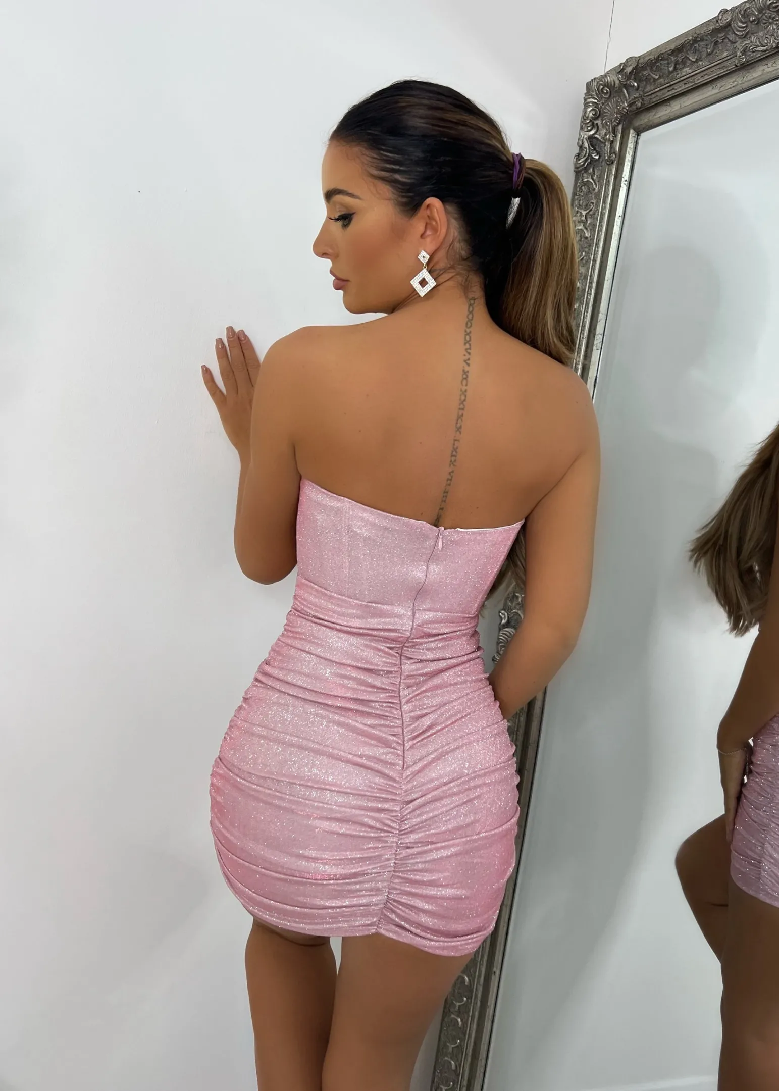 serena_lurex_corset_mini_dress__pink_4.webp Sale Serena Lurex Corset Mini Dress - Pink Women Dresses