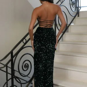 Best Sale Shayna Sequin Gown - Green Women Occasion Wear