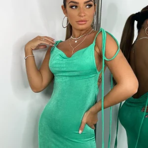 Online Stacee Low Back Maxi Dress - Green Women Dresses