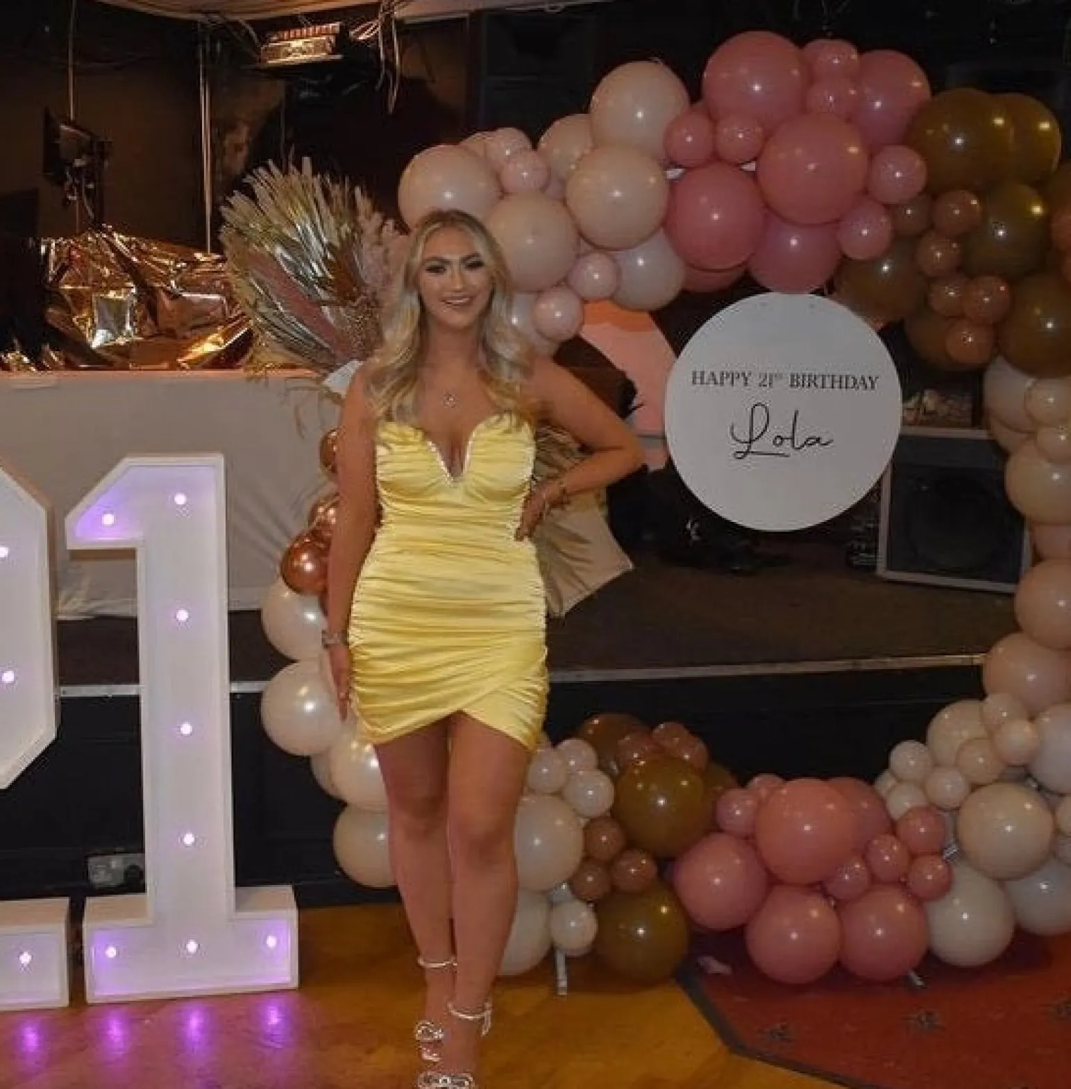 steal_the_show_diamante_ruched_mini_dress__yellow_9.webp Store Steal The Show Diamante Ruched Mini Dress - Yellow Women Dresses