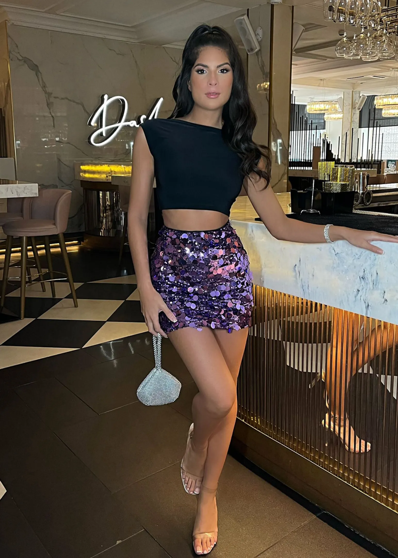 too_blessed_cap_sleeve_cropped_top__black_1.webp Cheap Too Blessed Cap Sleeve Cropped Top - Black Women Tops / Bodysuits