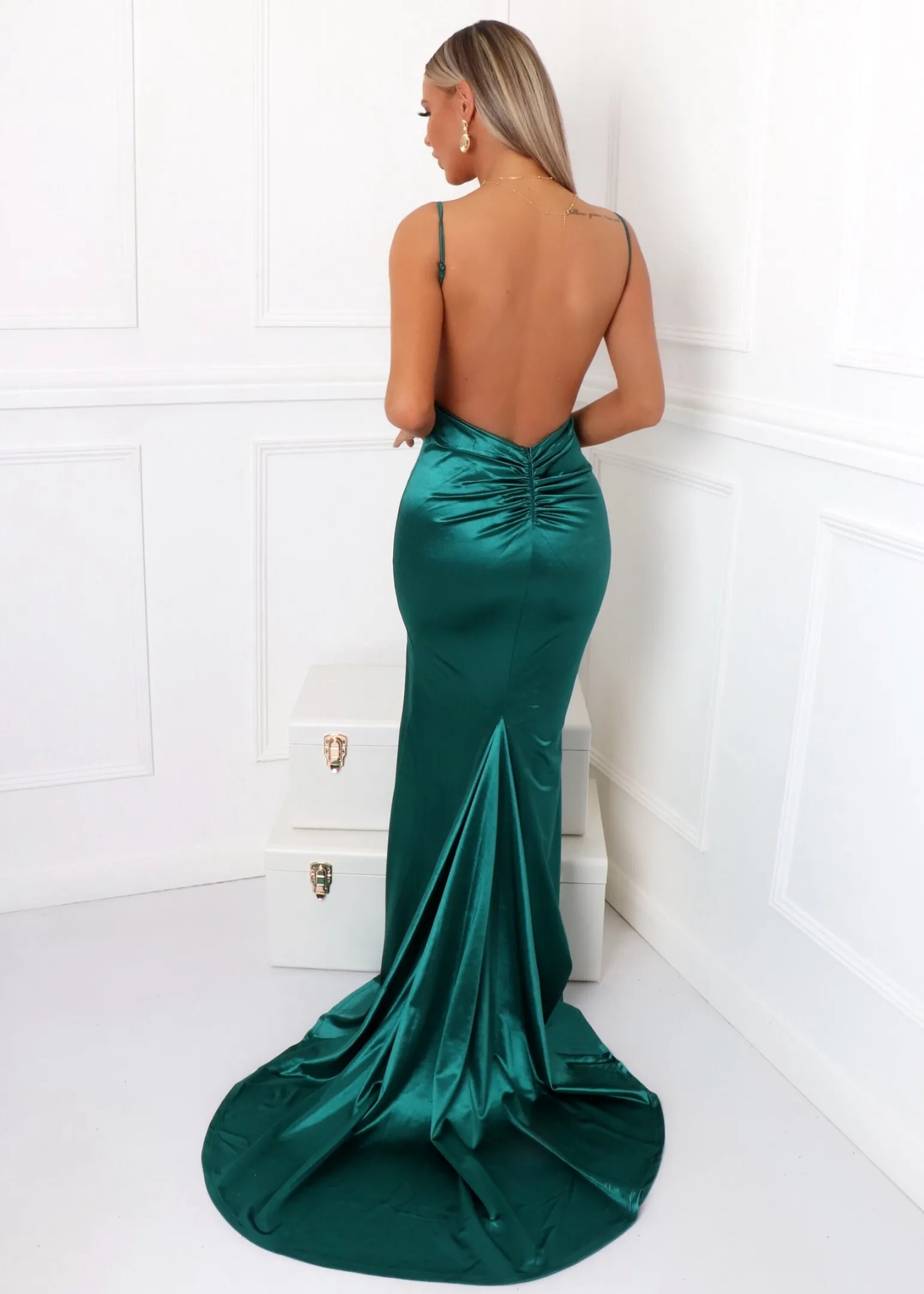 touch_of_glamour_satin_gown_with_side_slit__emerald_green_4-1.webp Store Touch Of Glamour Satin Gown With Side Slit - Emerald Green Women Occasion Wear