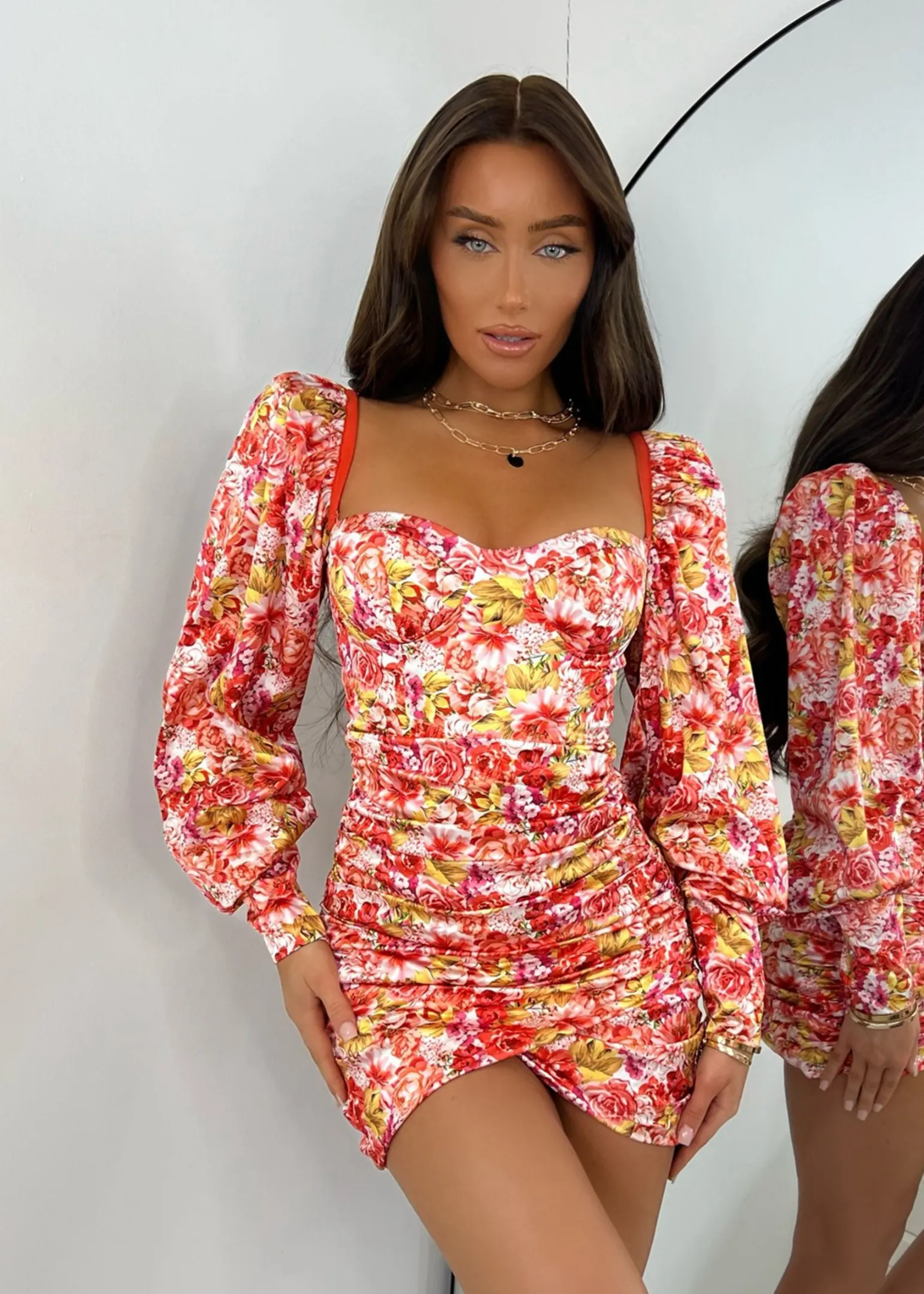 where_love_grows_bardot_puff_sleeve_floral_dress_4.webp Best Where Love Grows Bardot Puff Sleeve Floral Dress Women Dresses
